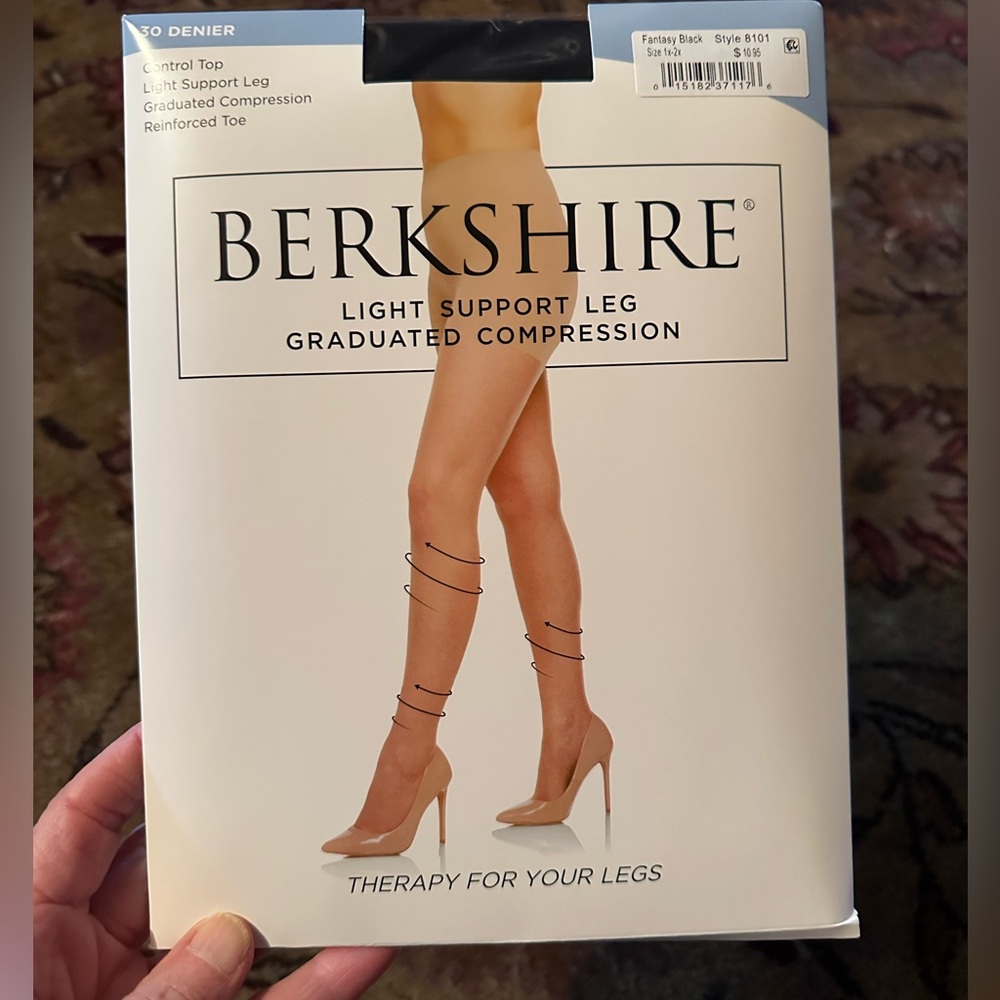 10 pairs for $25! New! Berkshire Light Support Pantyhose in Black
